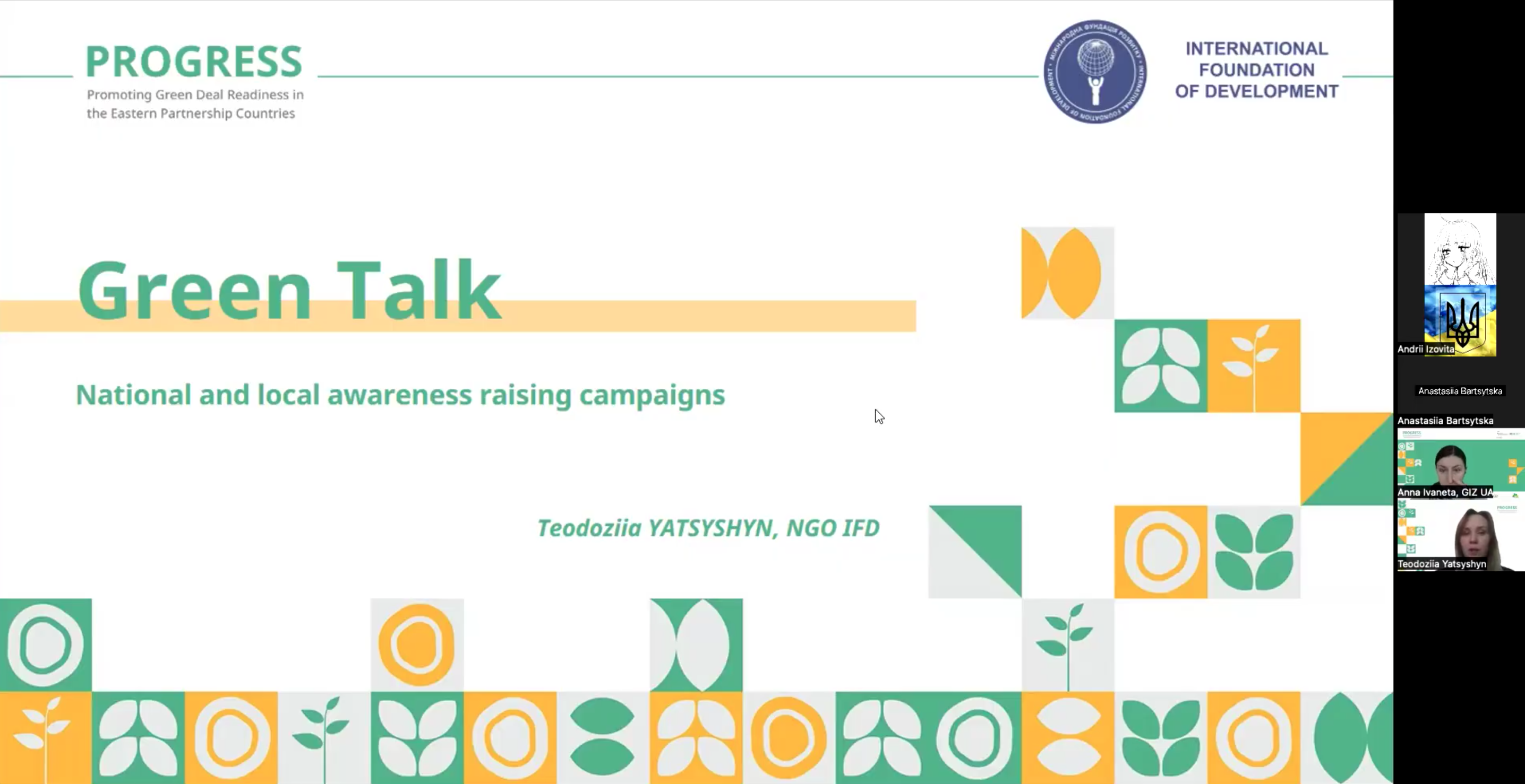 Kick-off Meeting on the Preparation of the National and Local Information and Educational Campaigns “Green Talk: Living Stories of Sustainable Agriculture”