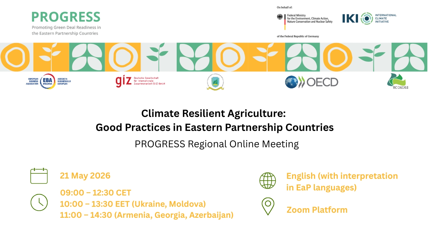 PROGRESS Regional Online Exchange  Climate Resilient Agriculture: Good Practices in Eastern Partnership Countries